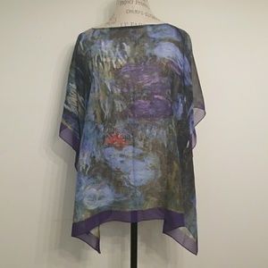 Blouse with Monet Water Lillies Image